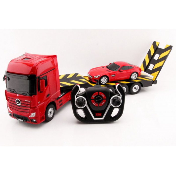 RC model Mercedes-Benz Actros tahač a auto na dálkové ovládání 1:26