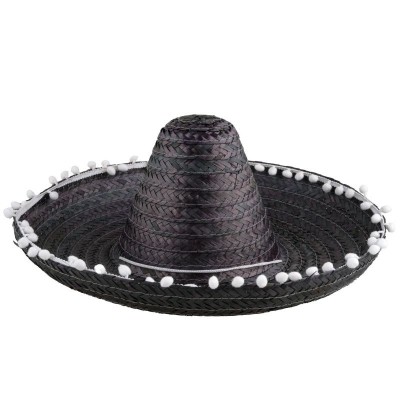 Mexické sombrero černé 50cm