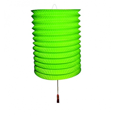 Papírový lampion zelený